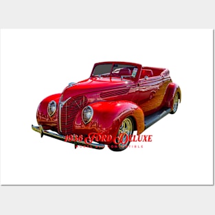 1938 Ford Deluxe Model 81A Convertible Posters and Art